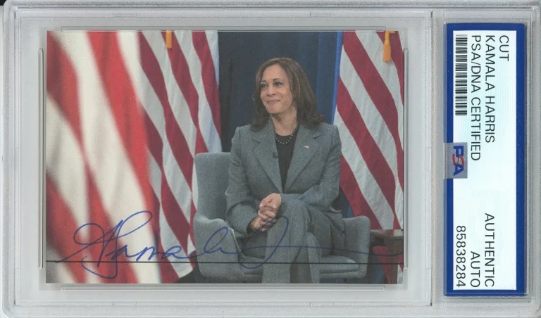 Vice President Kamala Harris SIGNED Photo Picture Cut PSA DNA COA AUTOGRAPH