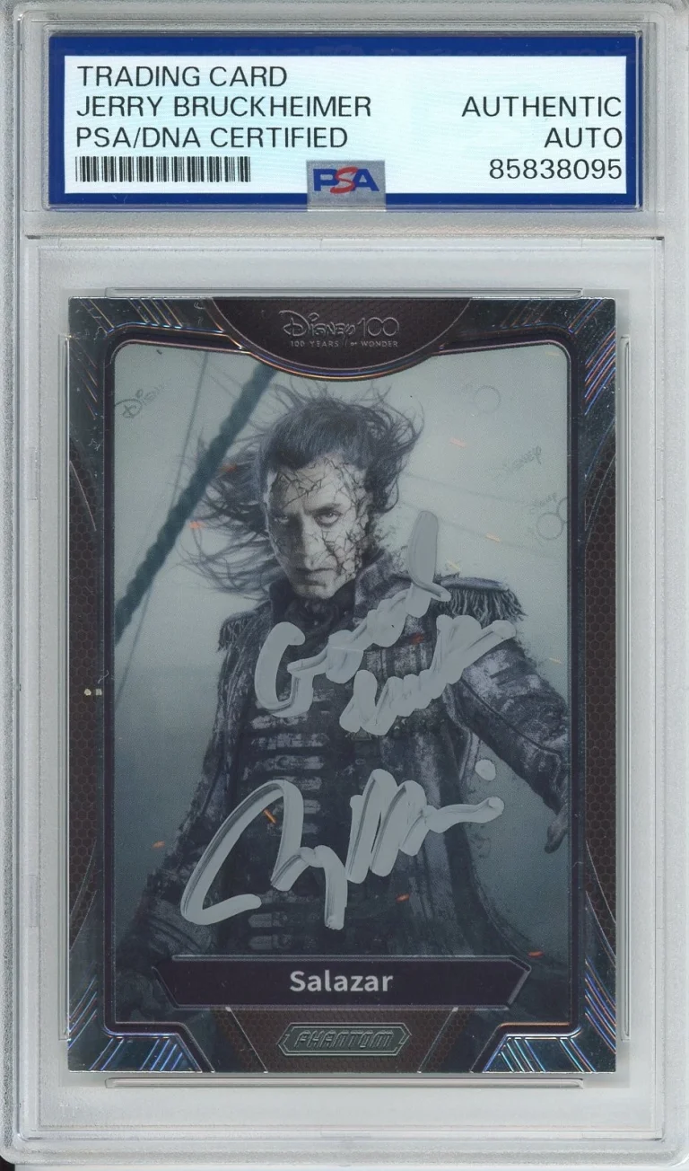 2023 KAKAWOW DISNEY PIRATES OF CARIBBEAN JERRY BRUCKHEIMER SIGNED PSA DNA COA