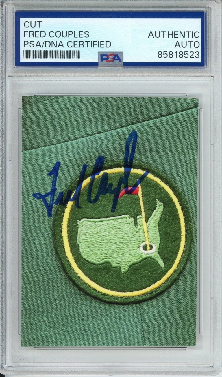 FRED COUPLES SIGNED MASTERS GOLF CHAMPION JACKET PICTURE PSA DNA COA AUTOGRAPH