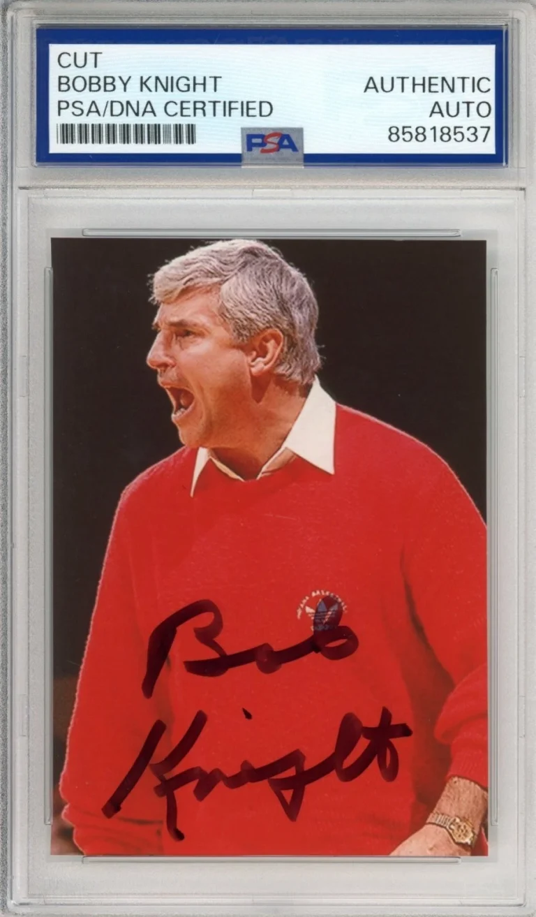 Bob Bobby Knight Signed Photo Autograph PSA DNA COA Indiana Hoosiers Basketball