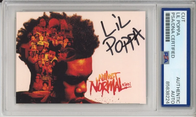 Lil Poppa SIGNED Almost Normal Again AUTO Album Cover Photograph PSA DNA COA RIP