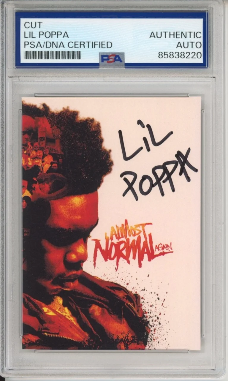 Lil Poppa SIGNED Almost Normal Again AUTOGRAPH Album Cover Art Card PSA DNA COA