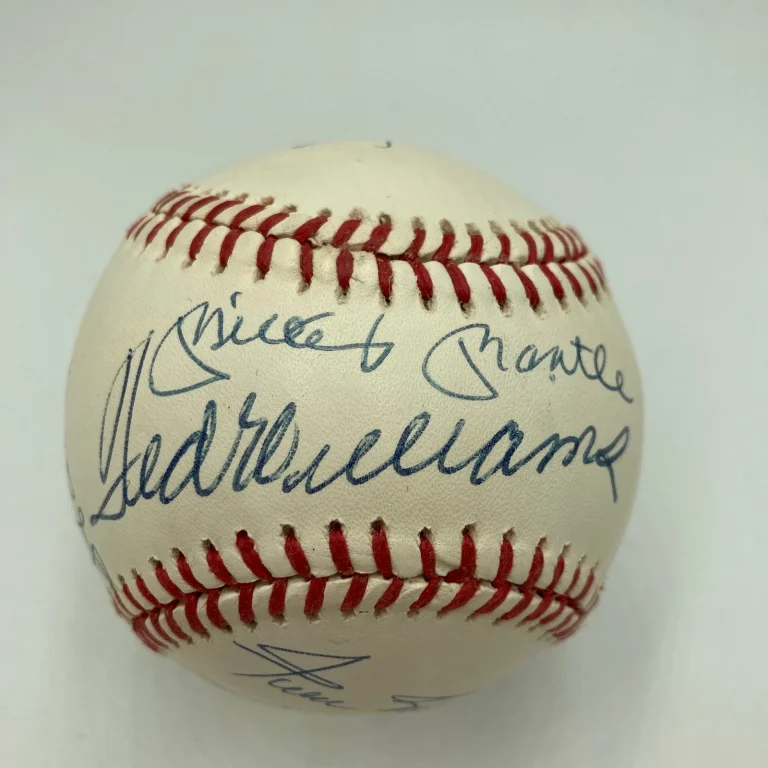 500 Home Run Signed Baseball Mickey Mantle Ted Williams Willie Mays 11 Sigs JSA