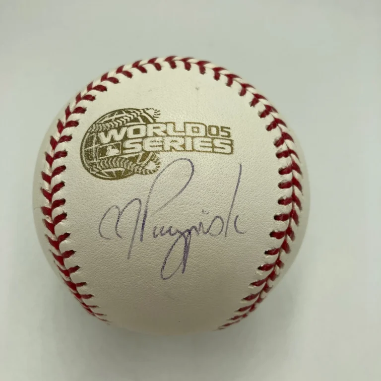 A.J. Pierzynski Signed 2005 World Series Baseball Steiner Hologram
