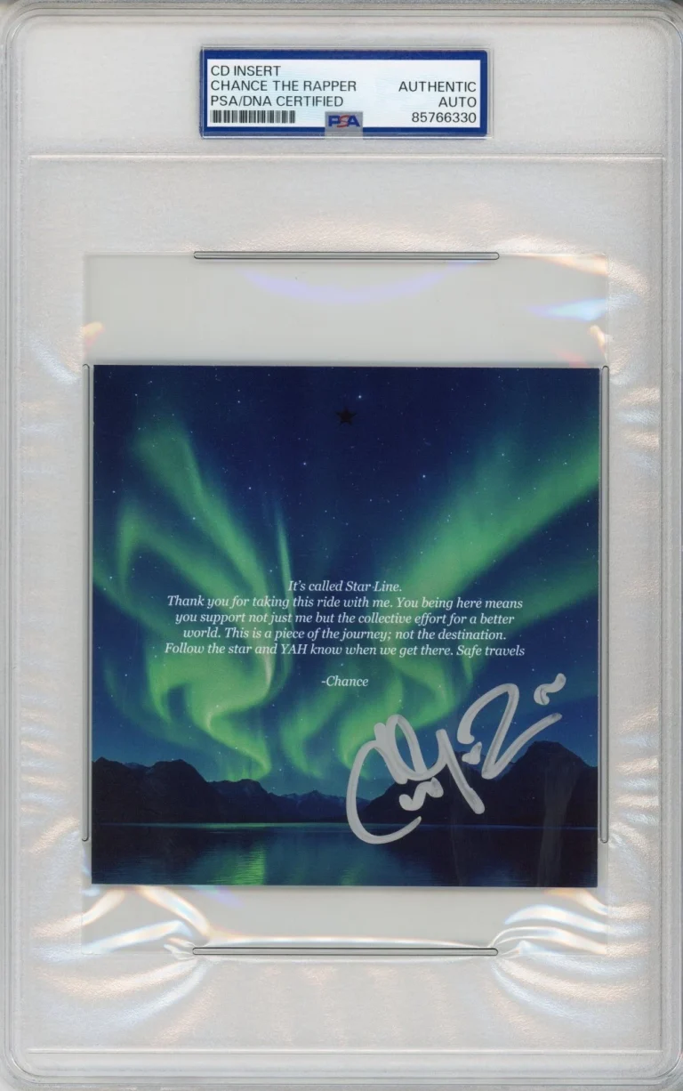 CHANCE THE RAPPER SIGNED ALBUM CD COVER ART CARD PSA DNA COA AUTHENTIC AUTOGRAPH