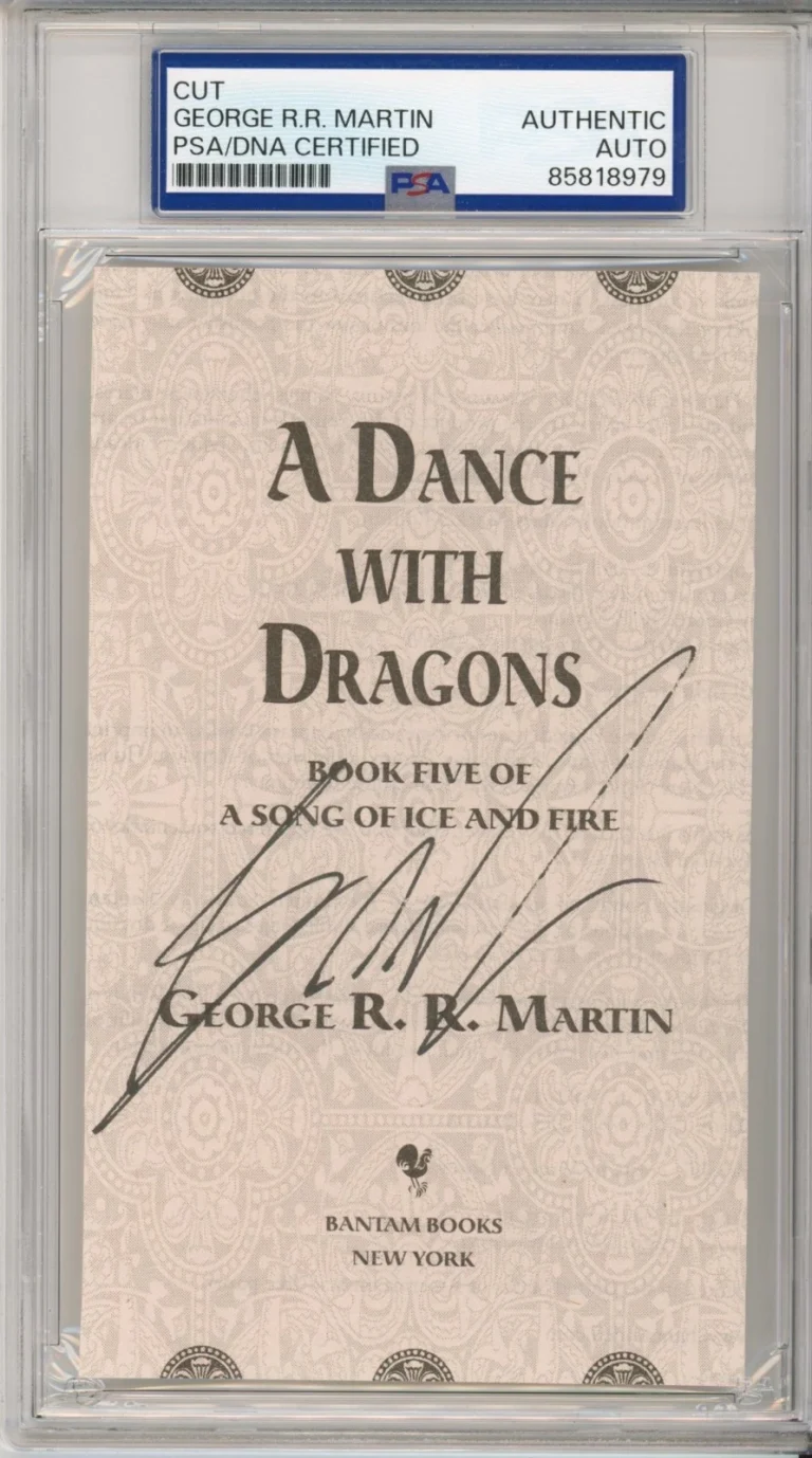 GEORGE RR MARTIN SIGNED GAME OF THRONES A DANCE WITH DRAGONS AUTO PSA DNA COA