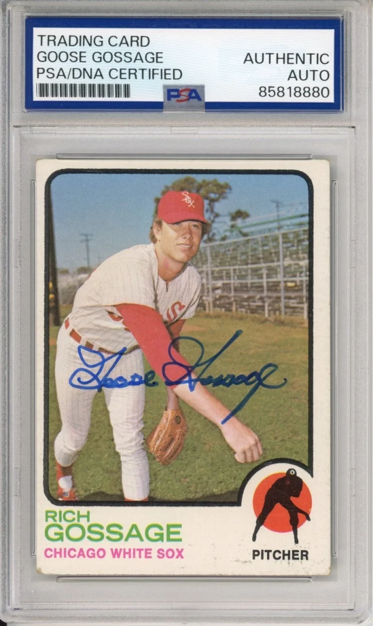 1973 Topps Rich Goose Gossage SIGNED RC Card PSA DNA COA Autograph HOF AUTO