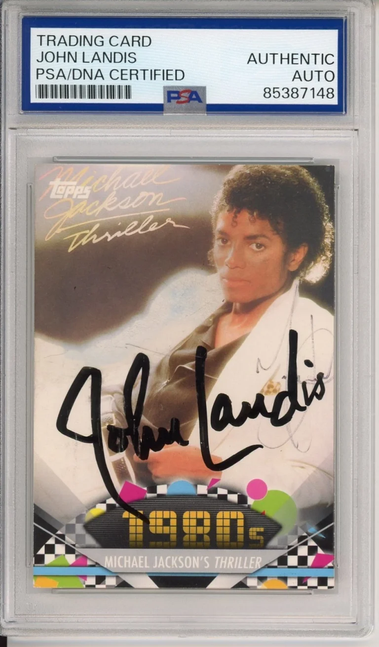 2011 Topps American Pie Michael Jackson Thriller SIGNED John Landis PSA DNA COA