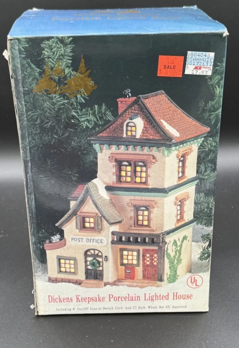 Dickens Keepsake Christmas Village Post Office O'Well Novelty 1995