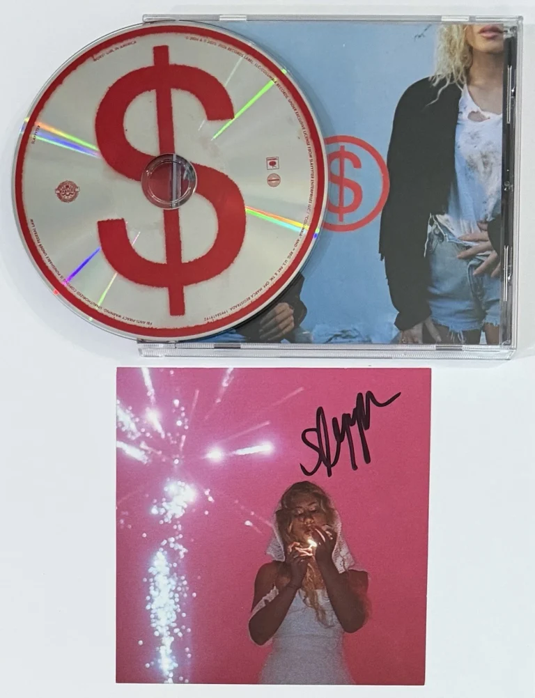 SIGNED Slayyyter Wor$t Girl In America Autograph Art Card & CD Beckett BAS COA