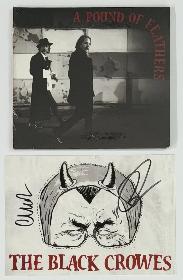 The Black Crowes A Pound Of Feathers CD & SIGNED Card BAS Beckett COA AUTOGRAPH