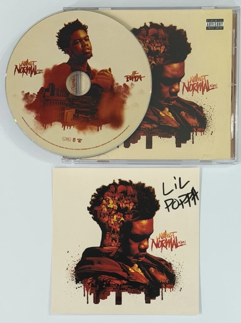 SIGNED Lil Poppa Almost Normal Again Photo Card & CD BAS Beckett COA AUTOGRAPH