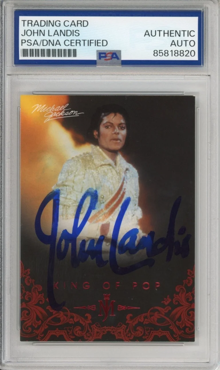 2011 Panini Michael Jackson King of Pop SIGNED Card John Landis PSA DNA COA AUTO