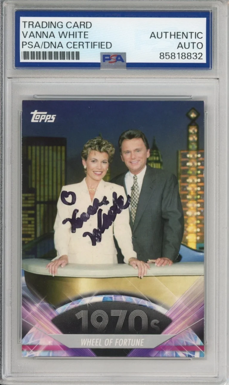2011 TOPPS AMERICAN PIE WHEEL FORTUNE VANNA WHITE SIGNED CARD PSA DNA COA AUTO