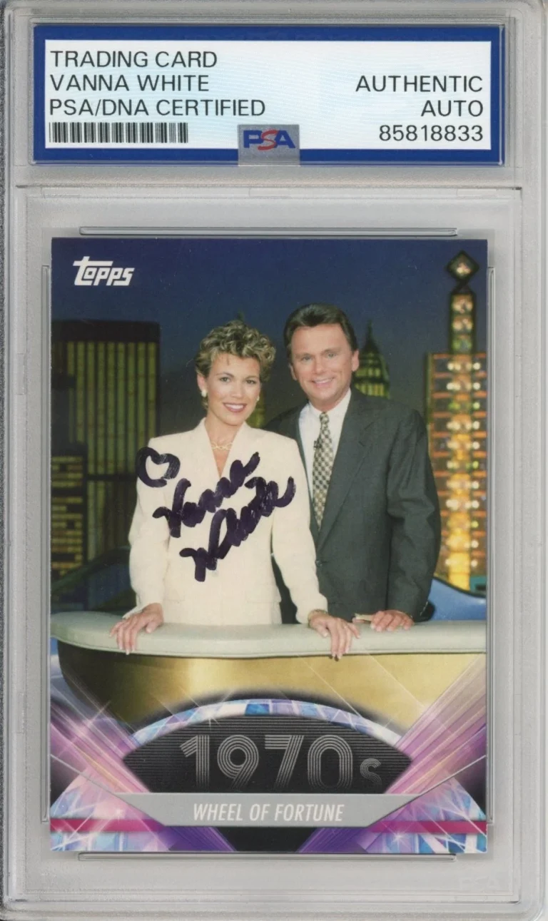 2011 TOPPS AMERICAN PIE WHEEL FORTUNE VANNA WHITE SIGNED PSA DNA COA AUTOGRAPH