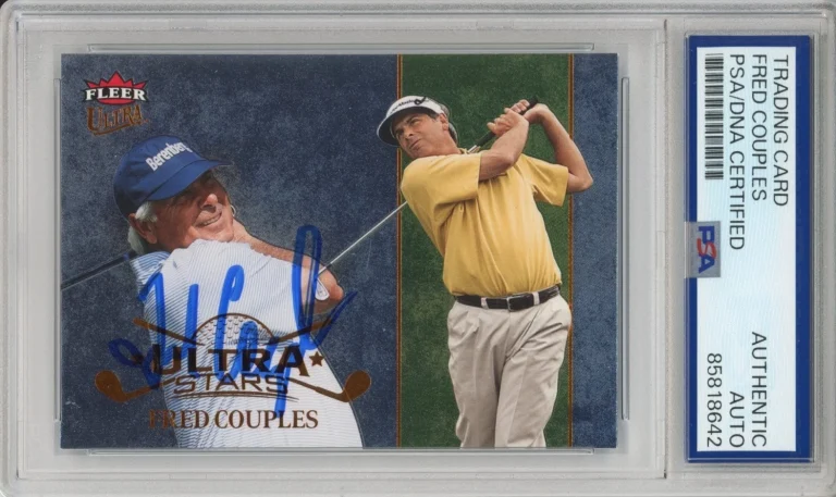 2023 FLEER ULTRA GOLF STARS FRED COUPLES SIGNED CARD PSA DNA COA AUTOGRAPH AUTO