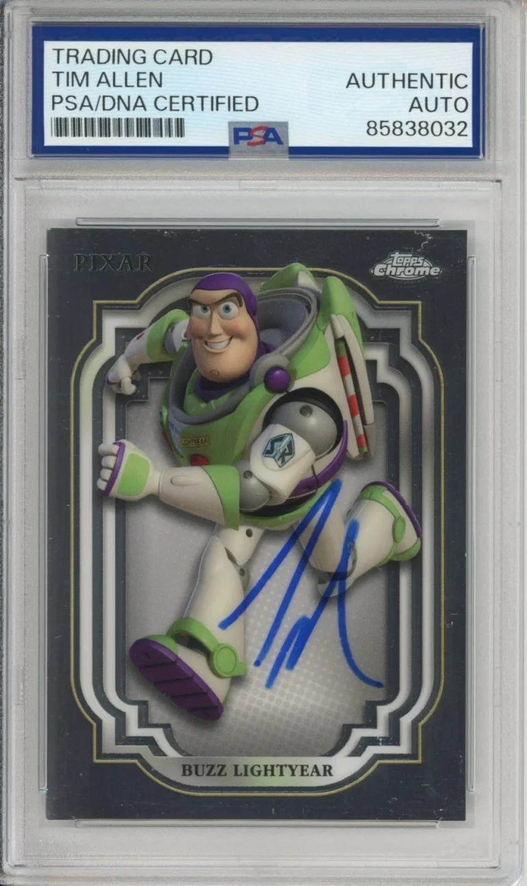 2024 TOPPS CHROME DISNEY BUZZ LIGHTYEAR SIGNED TIM ALLEN PSA DNA COA AUTOGRAPH