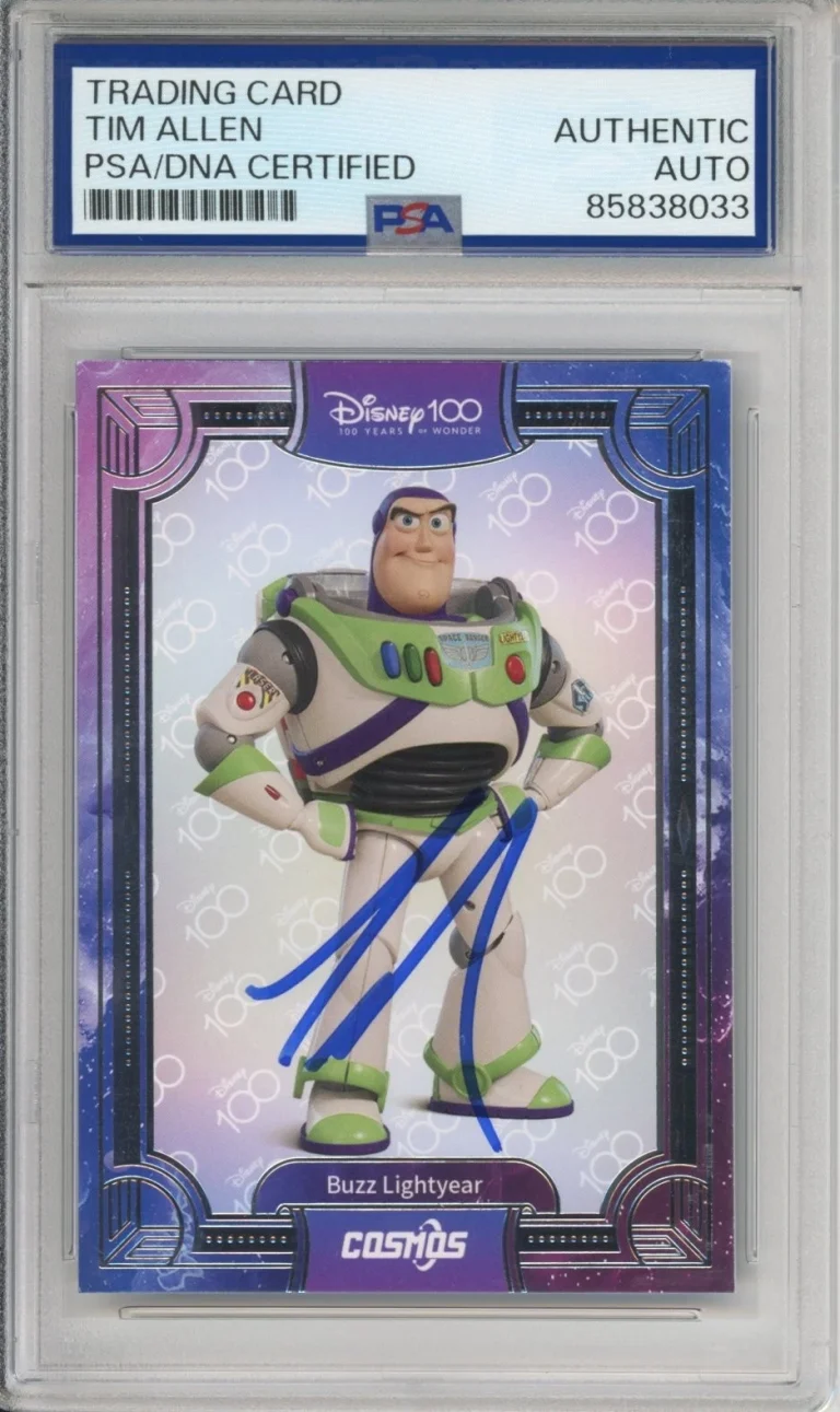 2023 KAKAWOW DISNEY 100 COSMOS BUZZ LIGHTYEAR SIGNED TIM ALLEN PSA DNA AUTOGRAPH