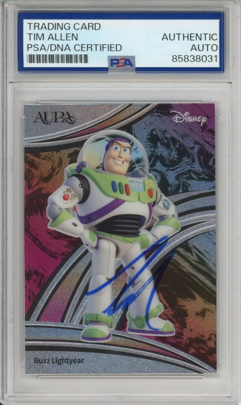 2025 KAKAWOW DISNEY AURA BUZZ LIGHTYEAR SIGNED CARD TIM ALLEN PSA DNA COA AUTO