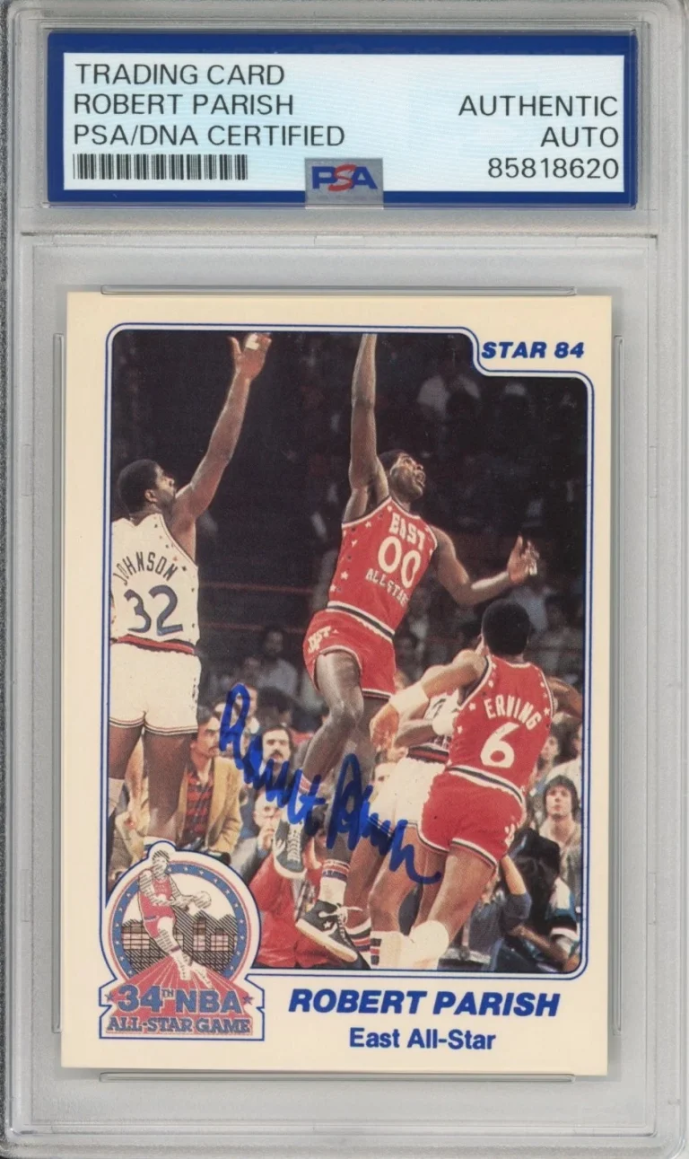 1984 STAR ROBERT PARISH CELTICS HOF SIGNED CARD PSA DNA COA AUTHENTIC AUTOGRAPH