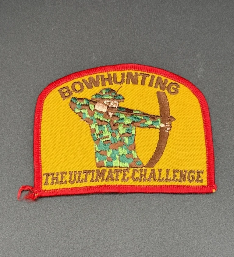 Vintage Bowhunting The Ultimate Challenge Embroidered Patch