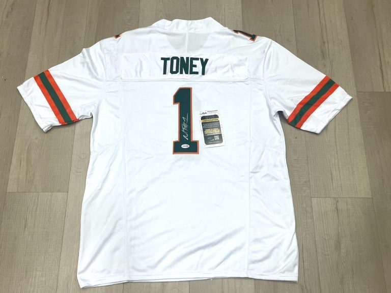 Malachi Toney Signed Miami Hurricanes 2026 Jersey  AUTO JSA CERT