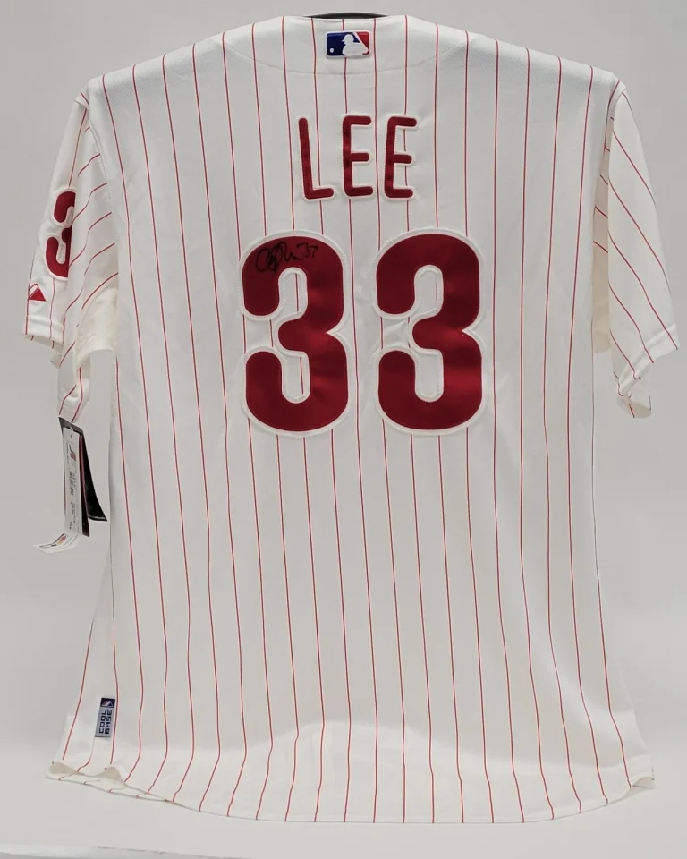 Cliff Lee Signed Authentic Philadelphia Phillies Majestic Jersey Jersey MLB Holo