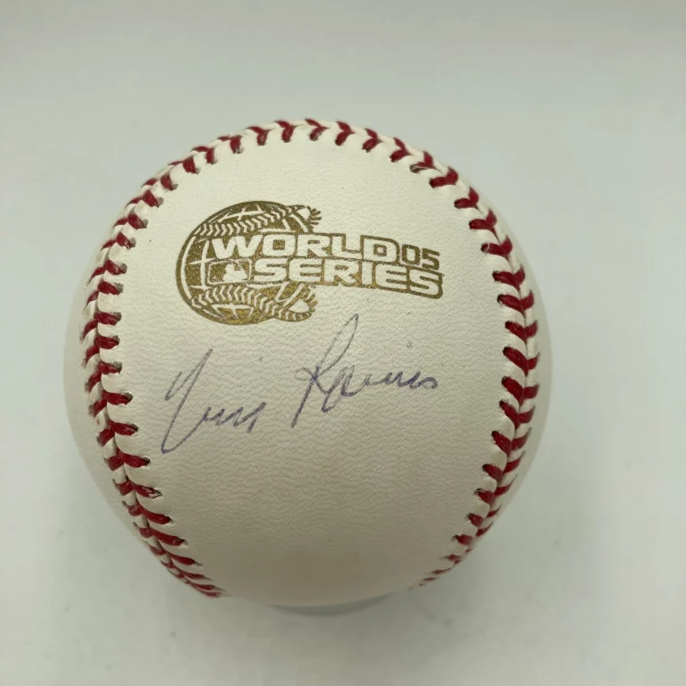 Tim Raines Signed Official 2005 World Series Baseball JSA COA