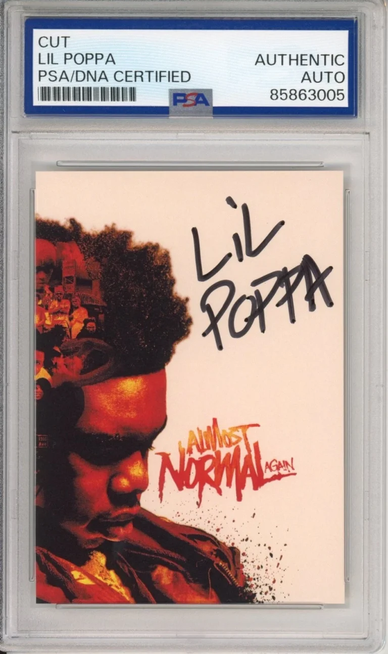 Lil Poppa SIGNED Almost Normal Again AUTOGRAPH Album Cover Auto Card PSA DNA COA