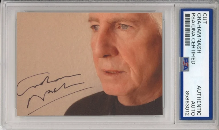 Graham Nash of Crosby Stills & Nash AUTOGRAPH SIGNED ALBUM ART CARD PSA DNA COA