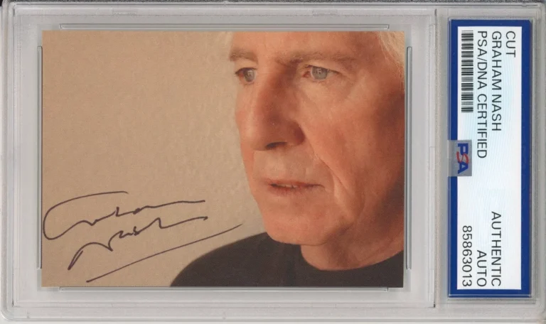 Graham Nash of Crosby Stills & Nash AUTOGRAPH SIGNED ALBUM ART CARD PSA DNA AUTO