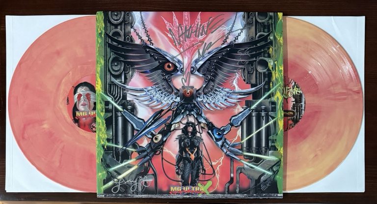 MACHINE GIRL Psycho Warrior SIGNED Cover GALAXY Vinyl BAS Beckett COA Autograph
