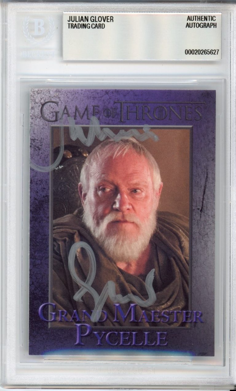2014 RITTENHOUSE GAME OF THRONES JULIAN GLOVER AUTOGRAPH BAS BECKETT COA SIGNED