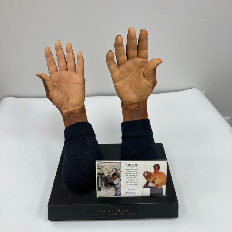 Willie Mays Original Hands Sculpture 1954 World Series 