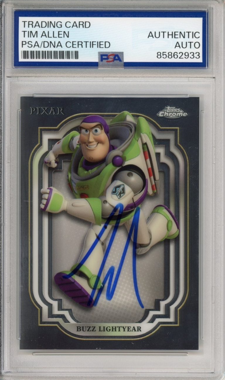 2024 TOPPS CHROME DISNEY BUZZ LIGHTYEAR SIGNED TIM ALLEN PSA DNA AUTO AUTOGRAPH