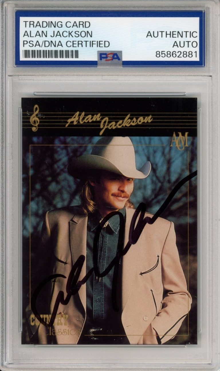 1992 Country Classics Collect-A-Card Alan Jackson SIGNED AUTOGRAPH PSA DNA COA