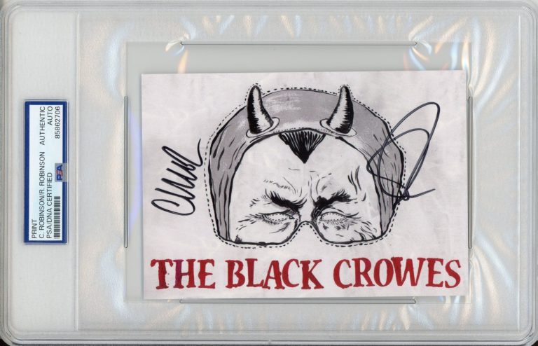 The Black Crowes A Pound Of Feathers SIGNED Album Art Card PSA DNA COA AUTOGRAPH