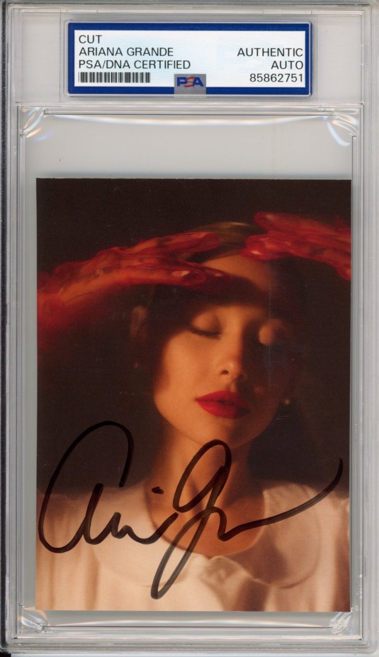 Ariana Grande SIGNED FULL SIGNATURE Eternal Sunshine Album Autograph PSA DNA COA