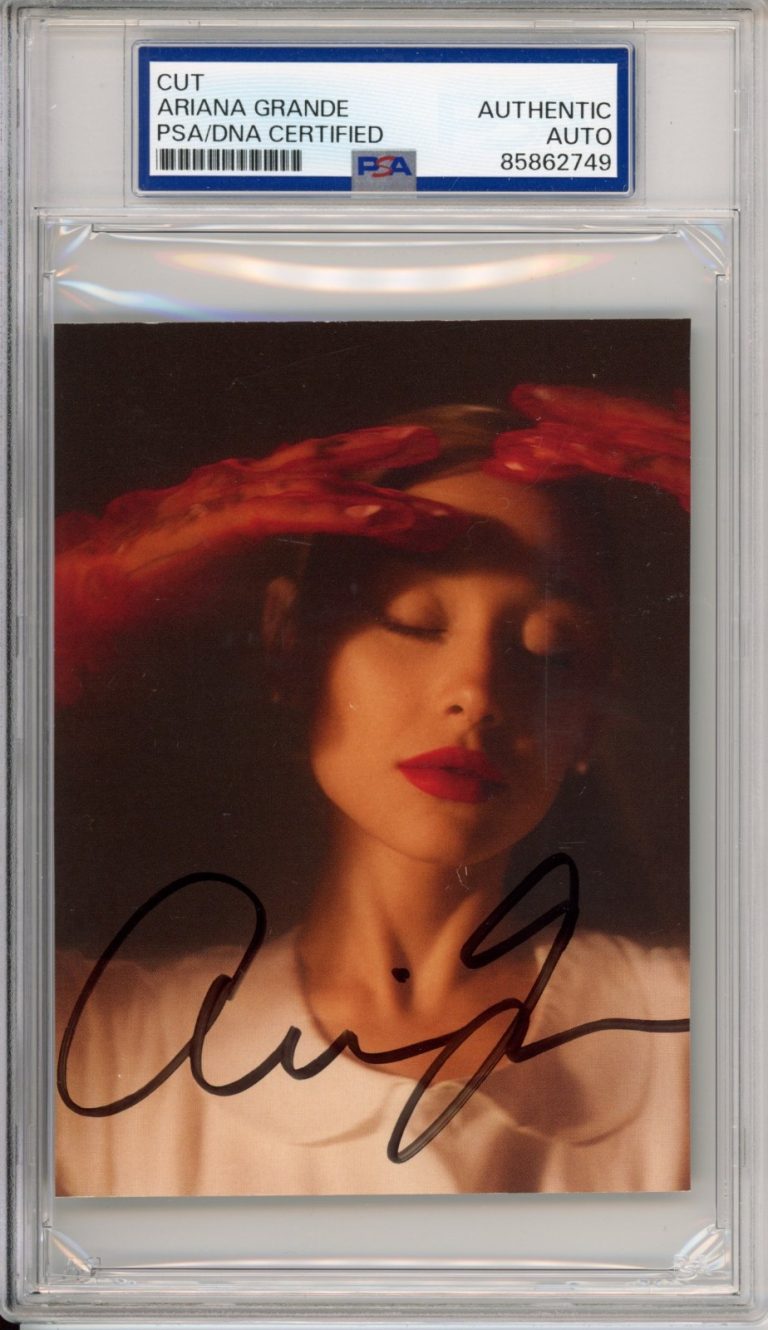 Ariana Grande SIGNED FULL SIGNATURE Eternal Sunshine Cover Autograph PSA DNA COA