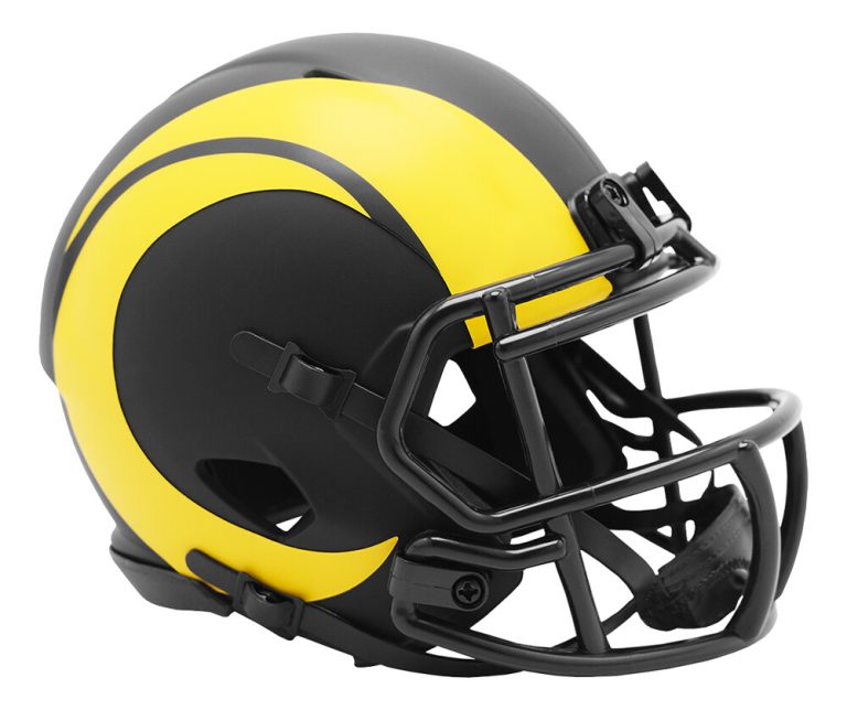 Los Angles Rams Eclipse Speed Mini Helmet Riddell New In Box 26983