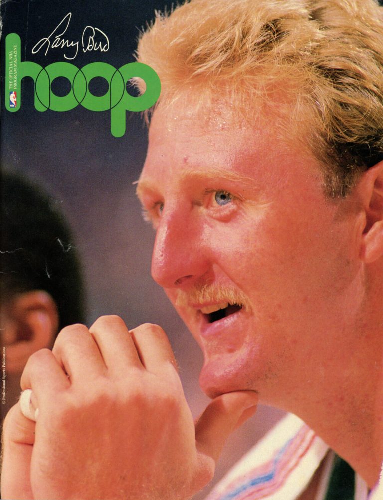 1989 Hoop Magazine Boston Celtics Larry Bird Cover 38270
