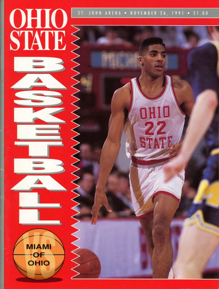 Ohio State Buckeyes vs Miami Of Ohio Redhawks 11/26/1991 Program 38369
