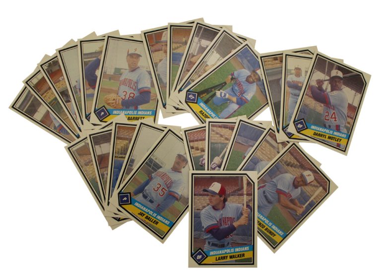 1989 CMC Indianapolis Indians Team Set w/Larry Walker 14817