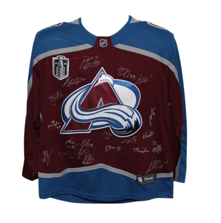 Colorado Avalanche Stanley Cup Team Signed Fanatics XL Jersey 20 Sigs BAS 37472