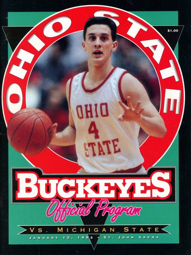 Ohio State Buckeyes vs Michigan State Spartans 1/13/1993 Program 38373