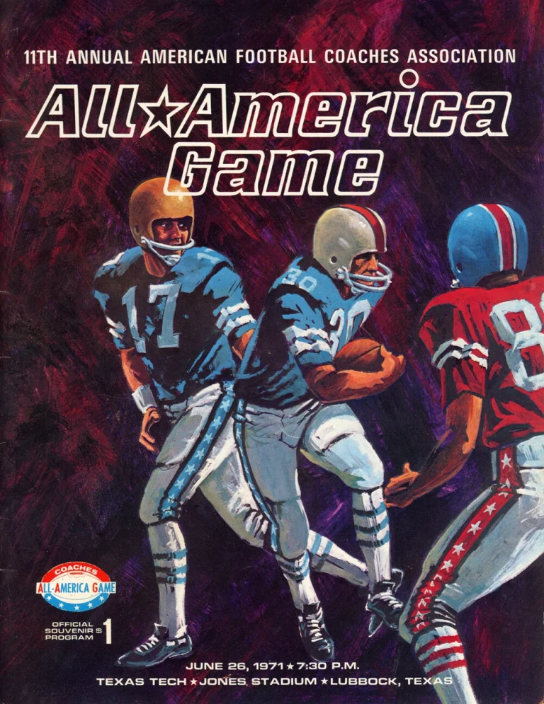 11th Annual All America Game June 1971 Program 38394