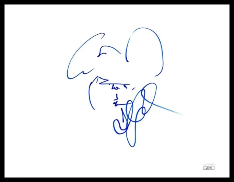 Stefan Lessard Dave Matthews Band Signed Autograph Original Art Sketch Photo JSA