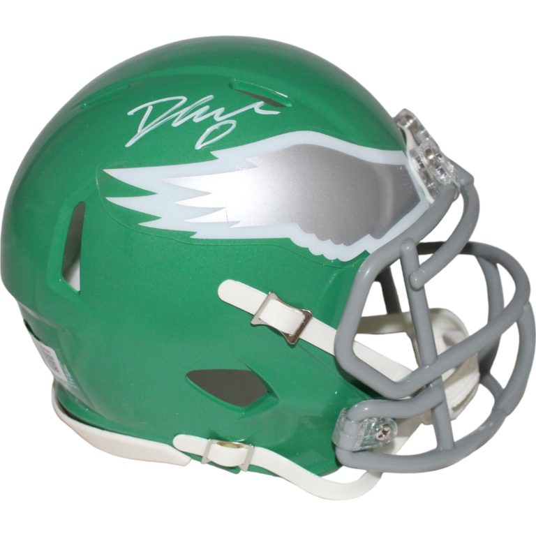 D'Andre Swift Signed Philadelphia Eagles TB  Mini Helmet BAS 42963