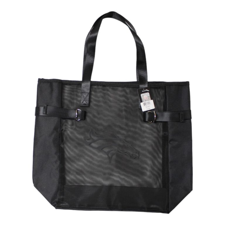 Denver Broncos Black Mesh Tote-Tailgate Bag Large 11771