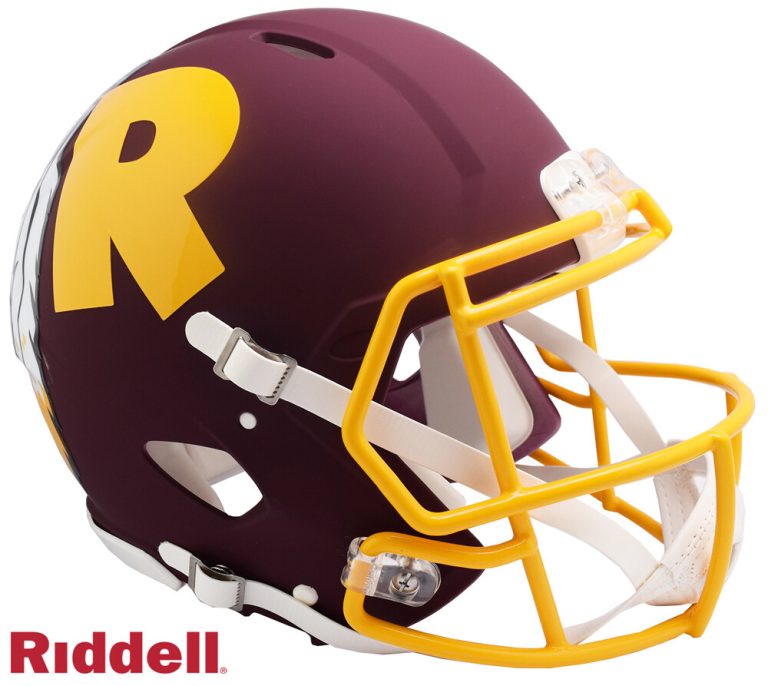 Washington Redskins Full Size AMP Authentic Speed Helmet New In Box 25768